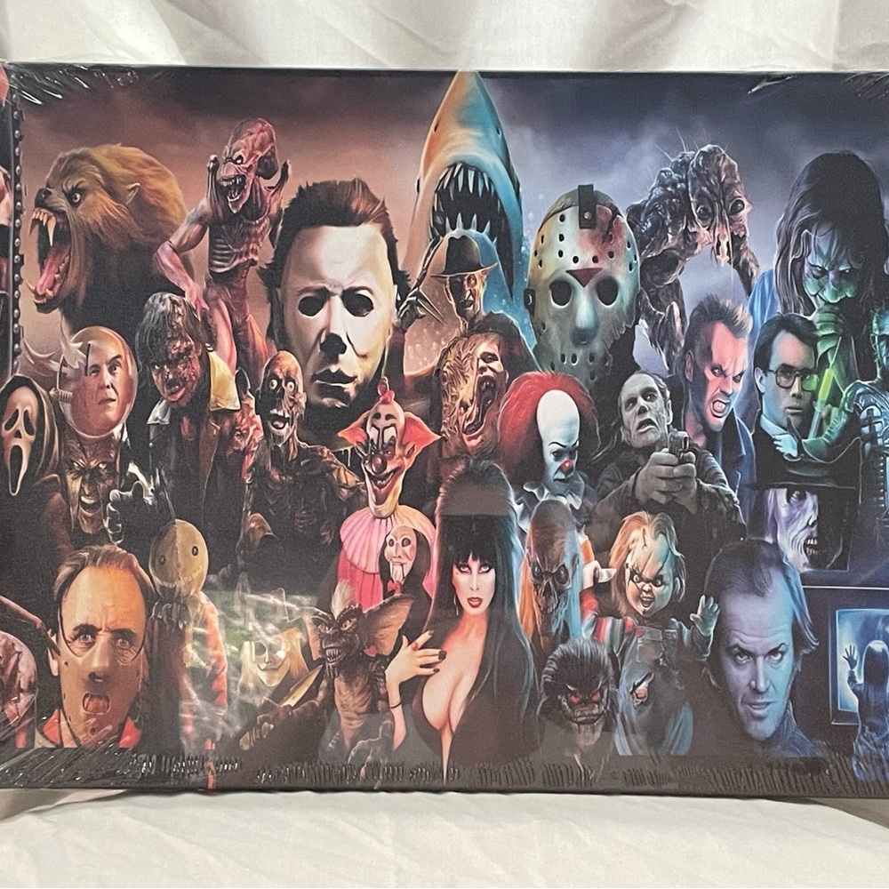Horror Movie Character Poster printed on canvas.